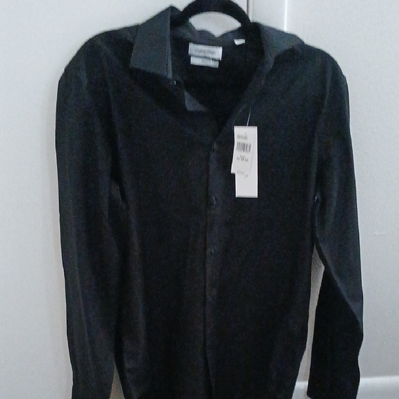 Calvin Klein Charcoal Dress Shirt - Picture 1 of 7